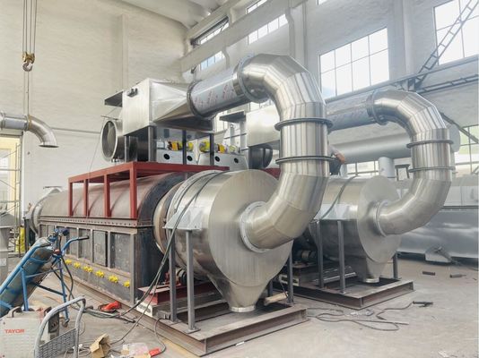 Βιομηχανικός περιστροφικός στεγνωτήρας μηχανών ηλύος καθαρισμού λυμμάτων ξηρότερος στη βιομηχανία τροφίμων
