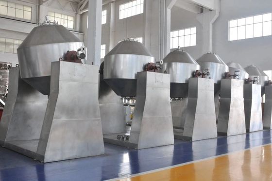 SUS304 SUS316L βιομηχανικός αναμικτών περιστροφικός κενός στεγνωτήρας κώνων μηχανών διπλός