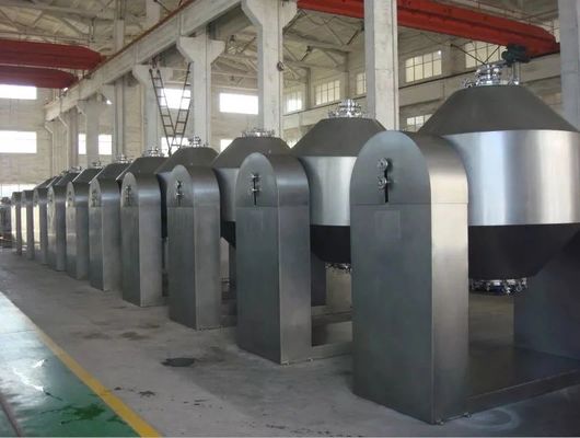 SUS304 SUS316L βιομηχανικός αναμικτών περιστροφικός κενός στεγνωτήρας κώνων μηχανών διπλός